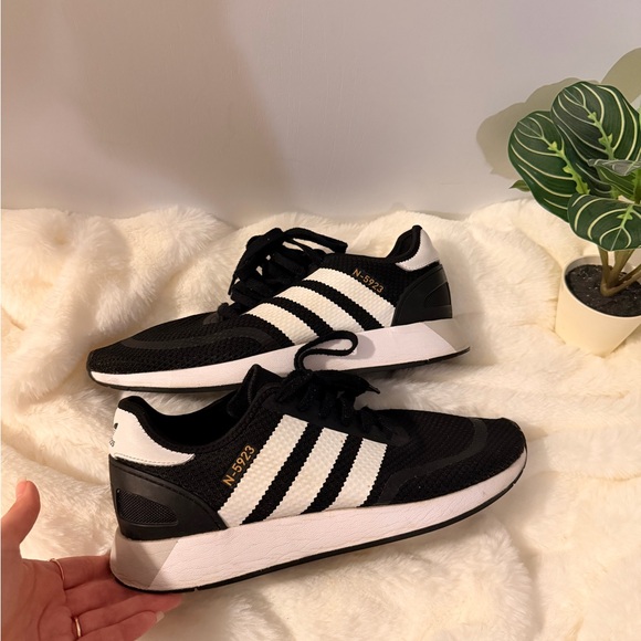 adidas Other - Adidas Black and White Sneakers with Gold Detail